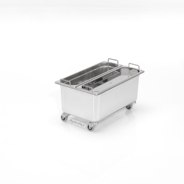 Chariot inox PREPARE® 2 seaux de 8.5 litres