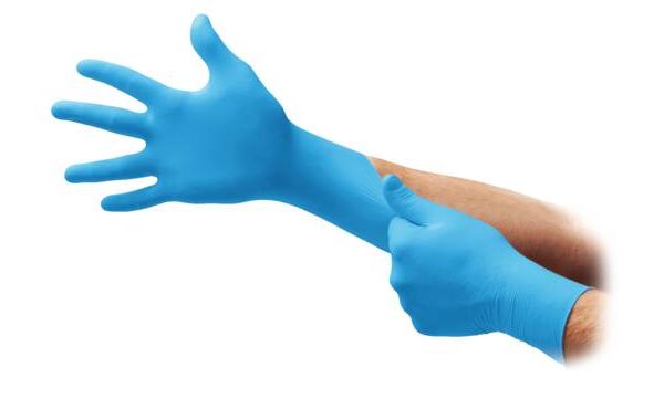 gants nitrile non poudrés non stéries manchette extra longue