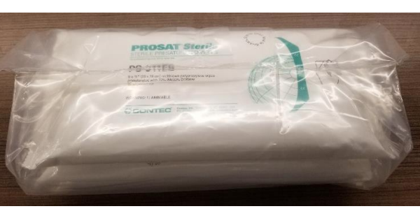 Lingettes polypropylène imprégnées IPA Eau DI CONTEC® PROSAT PS850-PS850E-PS911-PSPP43